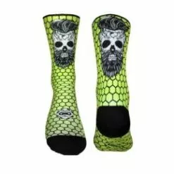 Doppio Slavo Hex-Skull Amarillo Fluor