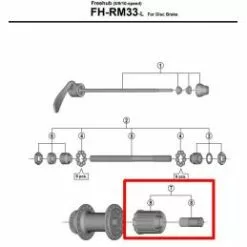 Shimano Núcleo Completo FH-RM33